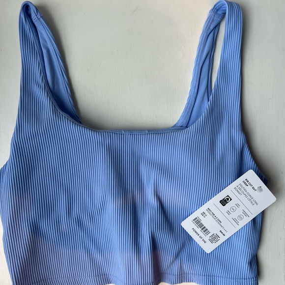 Athleta Tops - NEW - Athleta Rib Cut Out Longline Bra Medium A-C